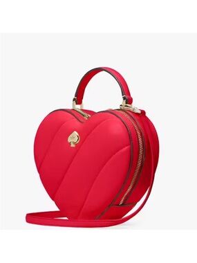 kate spade Quilred Red Heart Love Crossbody Bag